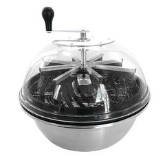 Greenzech Stainless Steel Bowl Leaf Trimmer 16"/19"/24" – Hand-Actuated Hydroponic Bud Trimming Machine for Herbs & Flowers