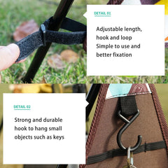 Outdoor Camping Storage Bag Tripod Rack Storage Bag Sundries Bag Camping Cooker Storage Bag Camping Kitchen Cookware Storage
