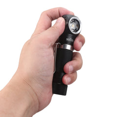 TIR Optics USB Rechargeable LED Headlamp LH351D 1200lm 18650 Headlight 18350 Angle Flashlight with Magnet Tail
