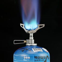 Outdoor Portable Solo Titanium Camping Gas Stove 25g Lightweight Mini Gas Cooker Burner Camping Hiking Gas Burner