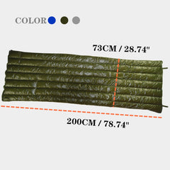 Camping Sleeping Bag 90% Goose Down Adult 200*73cm Envelope Type Ultralight Portable Sliping Down Sleeping Bag 3 Season Warm