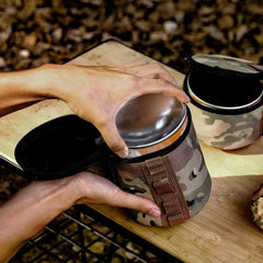 Ultralight Outdoor Camouflage Camping Gas Tank Protect Cover Air Bottle Protective Case Tool Camping Equipment