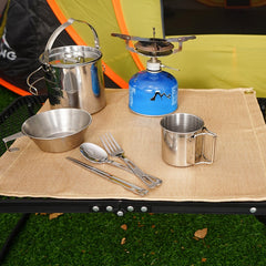 Camping Fireproof Cloth Flame Retardant Insulation Mat Blanket Glass Coated Heat Insulation Pad Outdoors Picnic Barbecue