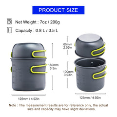 Ultralight Camping Cooking Utensils Outdoor Tableware Pot Set Hiking Picnic Travel Tourist Dishes Supplies Equipment