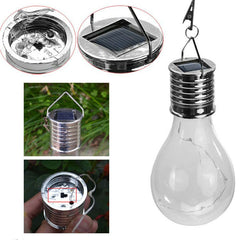 Solar Panels LED Waterproof Solar Outdoor Garden Camping Hanging Night Light Lamp