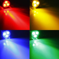 GU10 3W AC 220V 3 LEDs Red/Yellow/Blue/Green LED Spot Light Bulbs