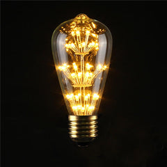 3W Vintage Antique Style Carbon Filament Clear Glass Bulb 220-240V