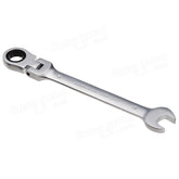 15mm Metric Chrome Flexible Head Ratchet Action Wrench Spanner Nut Tool