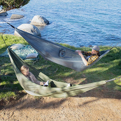 Outdoor Camping Hammock 1-2 Persons Icy Breathable Mesh Ultralight Bearing Weight 200kg