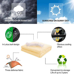 Summer outdoor waterproof and UV shade sail 300D Oxford cloth shade canvas garden terrace canopy camping sun shelter