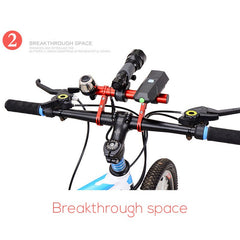 Bicycle Flashlight Holder Handlebar Extender Bike Frame Extension Mount Holder Multi-function Extension Bracket Bike Accessories