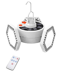 Solar Camping Lamp,Portable Tent Lamp With Hanging Hook,Remote Control Camping Lantern,For Emergencies,Camping,Hiking