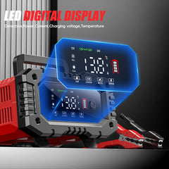 GreenZech Elite 7S Smart Battery Charger (20A/10A) for 12V/24V LiFePO4 & Lead-Acid
