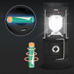 Outdoor Camping Lamp Solar Multifunctional Household Portable Strong Light Emergency Lantern ChargingTent Use 18650 Battery