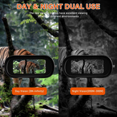 Night Vision Binoculars Night Vision Goggles with 2.4-inch Screen 5x Zoom Adjustable Brightness 1080P HD Video Recording for Outdoor Activities Hunting Wildlife Observation