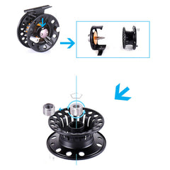 3BB Ball Bearing Full Metal Fly Fish Reel Former Rafting Ice Fishing Vessel Wheel Left/Right Interchangeable