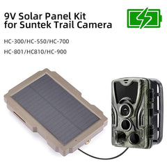Solar Panel Kit 3000mAh 6V-12V Rechargeable Solar Charger for Hunting Camera