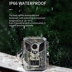 IP66 Hunting Camera 0.2s Trigger Speed Night Vision Trail Camera for Wildlife Monitoring