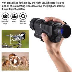 5X40 Infrared Digital Monocular Night Vision Telescope Outdoor Night Vision Device for Outdoor Camping Wildlife Observation Surveillance Caving Activities