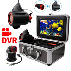 7-Inch DVR Underwater Fishing Camera: 12 IR LEDs, Sun-visor, Portable Video Fish Finder - See the Underwater World