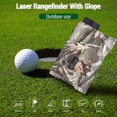 Golf Laser Rangefinder 6X Magnification Digital Hunting With Height and Angle Measurement Monocular Telescope