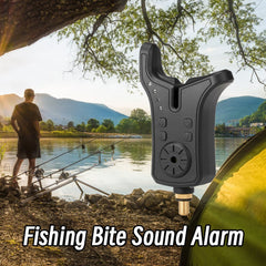 Electronic Fishing Bite Sound Alarm Indicator Sound Bite Alert Bell with LED Lights