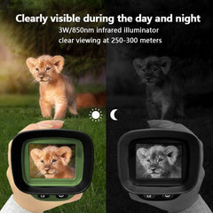 Night Vision Monocular 2.5K Video 40MP Photo 8X Zoom Infrared Monocular 350m Range Compact Digital Night Vision Telescope IR Monocular Scope Camera