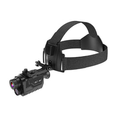 Head-Mounted Night Vision Goggle Hands-Free Infrared Monocular 4K Digital Telescope with 8X Zoom for Outdoors Viewing Distance 400M