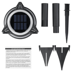 LED Solar Underground Lights Outdoor Waterproof Plastic Garden Decoration Lights Lawn Landscape Lights