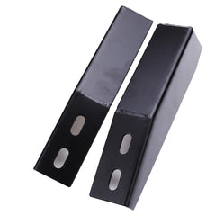 Industrial Aluminum Extrusions Right Angle Inclined Bracket Connector Reinforced Black