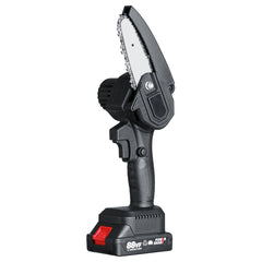 21V Cordless Electric Chainsaw Chain Saw Handheld Garden Wood Cutting Tool with Battery