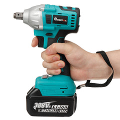 388VF 800N.M 22900mAh 1/2" Electric Impact Wrench Drill Brushless Cordless Spanner Rattle Gun