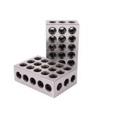 2pcs 1x2x3 Inch Blocks 23 Holes Parallel Clamping Block Lathe Tools Precision Block