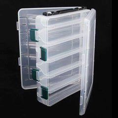 14 Grids M/L Double Sided Fishing Lure Storage Box Fishing Tackle Hooks Accessories Container Storage Case