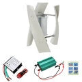 Wind Turbine Generator 100W 12V 24V Low Start-up Wind Speed Nylon Fiber Blades Permanent Magnet Levitation Generator Renewable Energy System