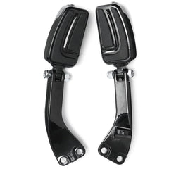 Pair Passenger Sport Foot Pegs Mounting Brackets Black Aluminum