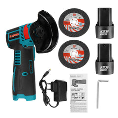 2000RPM 500W 12V Professional Compact Angle Grinder Metal Cutting Polishing Tool