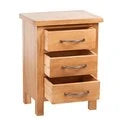 Nightstands 2 pcs 15.8"x11.8"x21.3" Solid Oak Wood
