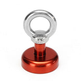 25mm 22kg Neodymium Recovery Magnet Metal Detector Circular Eyebolt Magnet Red/Yellow/Blue