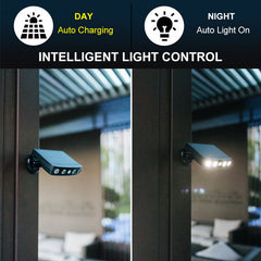 LED Solar Powered Sensor Lamp Outdoor Garden Security Wall Lights Waterproof