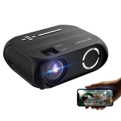 LCD LED HD Projector 6000 Lumens Beamer 1280x720 Pixels Wireless Phone Same Screen 16.7 Million Colors 3500:1 Contrast Ratio