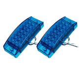 2PCS 21 LED Side Marker Lights Lamp for 12V 24V Truck Trailer Caravan Lorry Van