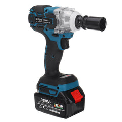 520N.m Electric Cordless Brushless Impact Wrench Riveter Drill Driver Kit