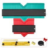 5-inch and 10-inch ProfIile Gauge Contour Duplications Copy Tool Measuring Ruler Set with Multi Accessories