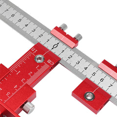 Red Aluminum Alloy Cabinet Hardware Jig with 5mm Drill Guide for Easy Handle Installation