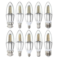 E27 E14 E12 B22 B15 6W 35 SMD 2835 LED Cone Candle Warm White Pure White Light Lamp Bulb AC85-265V