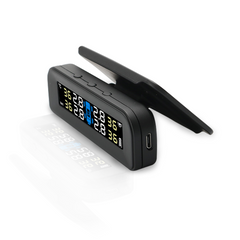 T260 Solar Tire Pressure Monitor System Real-time Tester LCD Screen 4 EXternal Sensors Auto Power On Off