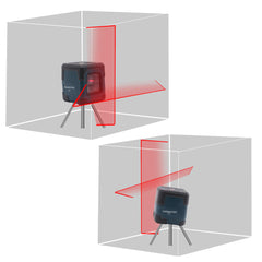 Laser Level Cross Line Laser with Measuring Range 50ft, Self-Leveling Vertical and Horizontal Line