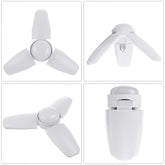 E26/E27 LED Foldable Garage Light 2/3 Leafs Deformable Ceiling Fixture Lights Shop Workshop Lamp