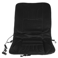 12V Car Van Auto Heated Padded Pad Hot Seat Heated Cushion Cover Warmer Winter Black